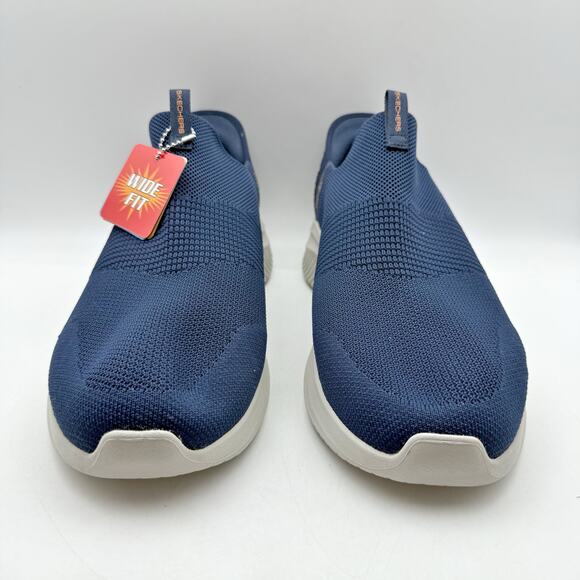 Skechers Mens Ultra Flex 3.0 Smooth Step Slip-In Sneakers US 12 Wide Navy NWOB - Picture 6 of 12